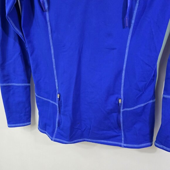 Kirkland Performance Hoodie Small Blue Stretch Zip Activewear Top - Picture 4 of 8